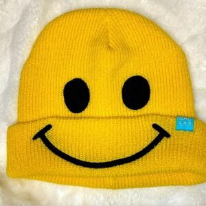 Salem7 Reversible Happy/Sad Face streetwear Yellow Beanie